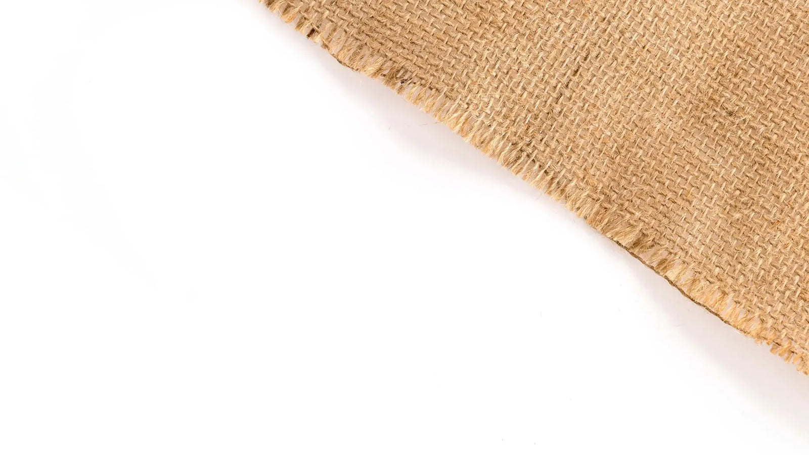 Detalle de fibras de yute natural